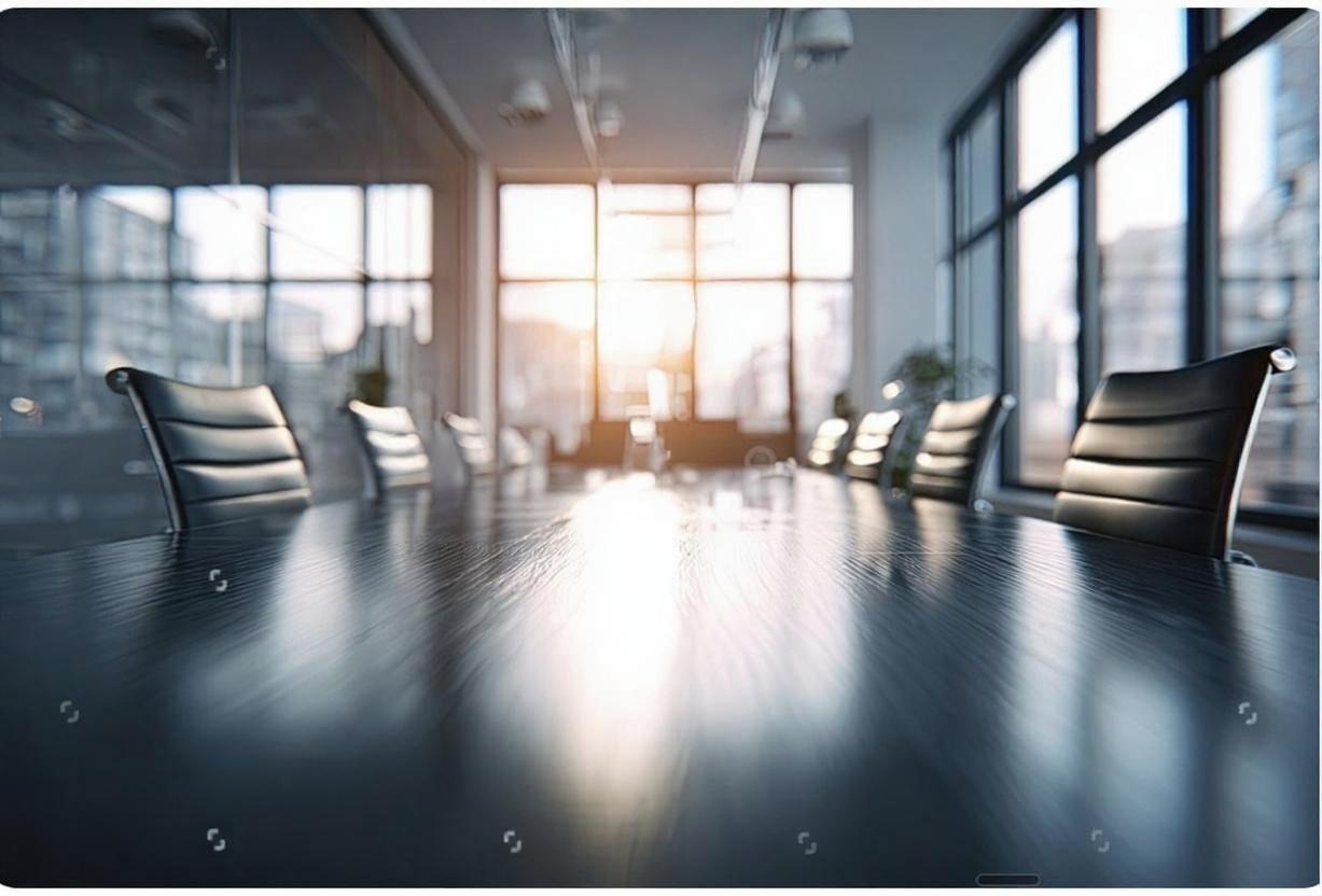 Modern boardroom prepared for governance meetings